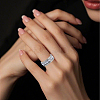 14Pcs 7 Styles 201 Stainless Steel Grooved Finger Ring Settings STAS-SC0010-66-5