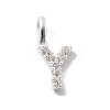 925 Sterling Silver with Cubic Zirconia Charms STER-Q004-01Y-S-1