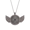 Alloy Big Pendants Cabochon Settings FIND-YW0001-20A-B-1