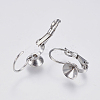 Tarnish Resistant 304 Stainless Steel Leverback Earring Settings LS-STAS-F139-051P-6mm-1