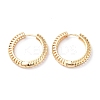 Clear Cubic Zirconia Hollow Out Hoop Earrings EJEW-G333-20G-1