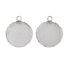 Non-Tarnish 304 Stainless Steel Pendant Cabochon Settings STAS-Z070-01P-04-1