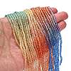 Transparent Painted Glass Beads Strands X1-DGLA-A034-T2mm-A02-2