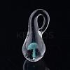 Handmade Lampwork Glass Pendants LAMP-Q028-12B-3