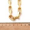 304 Stainless Steel Paperclip Chain Necklaces for Women Men NJEW-A033-02G-3