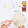 Fingerinspire 6 Sets 6 Styles Wooden Donut Holder ODIS-FG0001-26-3
