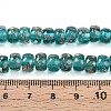 Luminous Handmade Gold Foil Glass Beads Strands FOIL-N029-02A-05-5