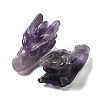 Natural Gemstone Healing Dragon Head Figurines DJEW-L010-05-3