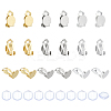 36Pcs 3 Colors 304 Stainless Steel Clip-on Earring Findings STAS-ME0001-63-1