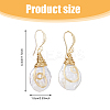 1 Pair Nuggest Natural Pearl Dangle Earrings EJEW-FI0001-89-2