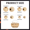 120Pcs 4 Styles Brass Beads KK-PH0013-41-2
