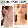60Pcs 2 Colors Brass Leverback Earring Findings KK-BBC0018-12-4