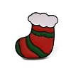 Christmas Theme Zinc Alloy Enamel Pin Brooch for Backpack Clothes JEWE-R003-01EB-08-1