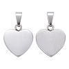 Tarnish Resistant Fashionable 304 Stainless Steel Stamping Blank Tag Pendants LS-STAS-J002A-01-1