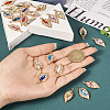 24Pcs 12 Colors KC Gold Plated Alloy Pendants FIND-TA0003-71-6