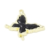 Rack Plating Alloy Enamel Pendants PALLOY-F018-12G-01-2