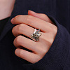 Brass Cuff Open Rings WGE1A9C-01-3