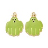 Halloween Theme Rack Plating Alloy Enamel Pendants PALLOY-O109-54LG-2