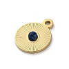 Real 14K Gold Plated Natural Sodalite Pendants STAS-R005-05G-02-2