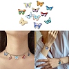 15Pcs 15 Styles Light Gold Tone Alloy Enamel Pendants ENAM-YW0004-41-6