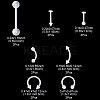 14Pcs 7 Style Acrylic Piercing Body Jewelry DIY-FS0005-41-5