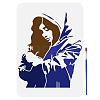 1Pc PET Hollow Out Drawing Painting Stencils DIY-FG0005-25A-1
