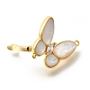 Brass Pave Clear Cubic Zirconia Fold Over Clasps KK-K398-12G-2