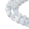 Natural Aquamarine Beads Strands G-E411-19E-4mm-01-3