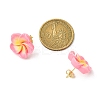 Resin Stud Earrings for Women EJEW-JE05663-2