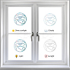 Waterproof PVC Colored Laser Stained Window Film Adhesive Stickers DIY-WH0256-025-4