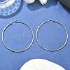 Tarnish Resistant 304 Stainless Steel Big Hoop Earrings EJEW-F105-01P-5
