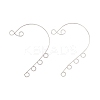 Tarnish Resistant 316 Stainless Steel Ear Cuff Findings LS-X-STAS-H148-04P-1