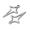 201 Stainless Steel Pendants STAS-I330-045P-2