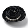 Flower Cloth with Plastic Pearl Brooch Pin LS-JEWB-K013-01P-01-1