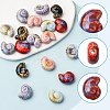 18Pcs 6 Colors Handmade Porcelain Beads for DIY Bracelet Accessories PORC-FS0001-24-3