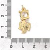 Brass Micro Pave Cubic Zirconia Pendants KK-Z125-07G-3