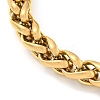 304 Stainless Steel Wheat Chain Bracelets for Women LS-BJEW-G707-01G-2