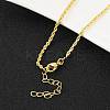 Brass Rope Chains Necklace for Women NJEW-P265-16G-1