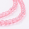 Spray Painted Crackle Glass Beads Strands CCG-Q001-4mm-03-3