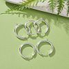 201 Stainless Steel Huggie Hoop Earring Findings STAS-P283-01L-S-4