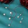 6Pcs 3 Style Eco-Friendly 316 Surgical Stainless Steel Micro Pave Clear Cubic Zirconia Charms RB-UN0001-06-3