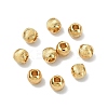 SHEGRACE Brass Textured Round Beads XGRPCU658-297G-2