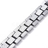 Men's Crystal Rhinestone Solid Link Chain Bracelet LS-BJEW-I297-02P-3