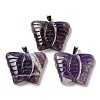 Natural Amethyst Carved Pendants G-B067-01B-1