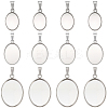 60Pcs 3 Styles 304 Stainless Steel Pendant Cabochon Settings STAS-BBC0009-27-7