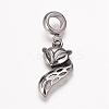 304 Stainless Steel European Dangle Charms OPDL-K001-17AS-1