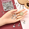 64Pcs 30 Styles Tibetan Style Alloy European Dangle Charms FIND-YW0006-73-4