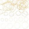 56Pcs 7 Styles 316 Surgical Stainless Steel Hoop Earrings Findings STAS-TA0002-84-1