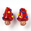 Handmade Lampwork Bumpy Beads X1-LAMP-T022-02A-08-1