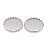 Tarnish Resistant 201 Stainless Steel Cabochon Settings STAS-P249-10A-P-1